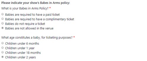 Babes In Arms Policy